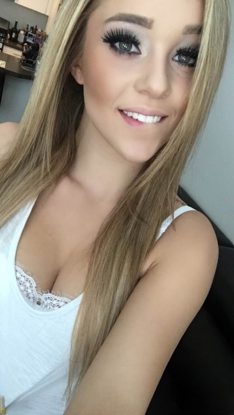 Amateur model Kali Rose takes selfies in various lingerie items