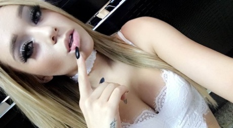 Amateur model Kali Rose takes selfies in various lingerie items