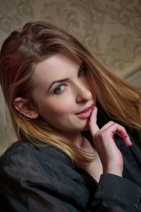 Erotic teen Surime A enjoys morning coffee with her tits hanging out