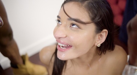 Young brunette Emily Willis partakes in hardcore sex with hung black men
