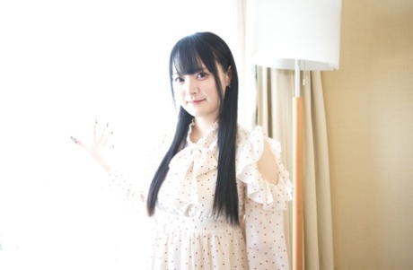 Japanese teen Reika Kato shows her sheer bra and panty set