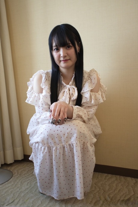 Japanese teen Reika Kato shows her sheer bra and panty set