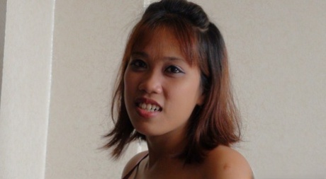 Asian teen Chea blows and fuck an uncut cock during closeup action