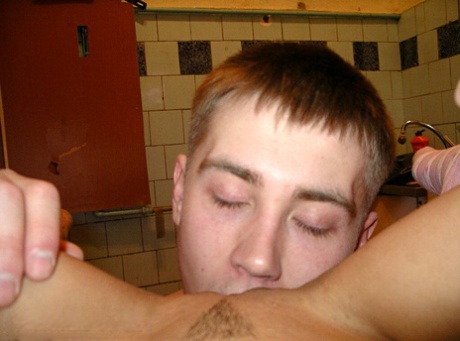Smiley teenage amateur gives a blowjob with ball licking and gets nailed