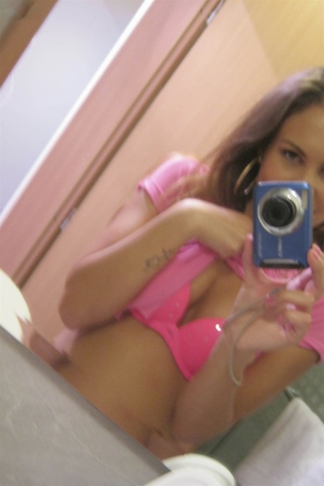 Amateur teen Jenny 9 twitches her nipples and films herself in the mirror
