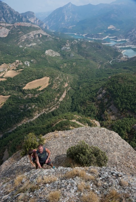 European pornstar with tiny tits Julia Roca gets banged on a mountaintop