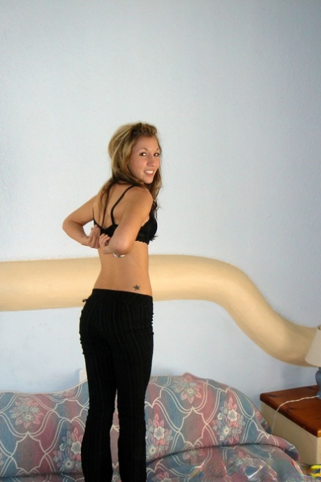 Cute looking teenage model Chloie Seven blowing a large dong in POV