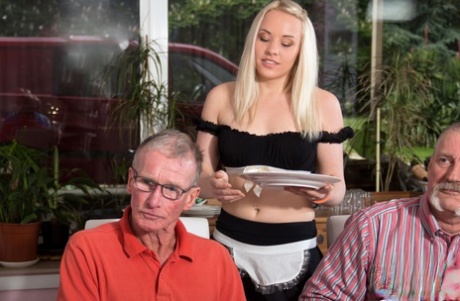 Seven old men having an incredible gangbang with sexy teen Lolita Taylor