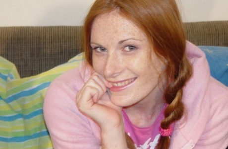Teenage ginger Allison Wyte gets paid for fucking two old dicks at once