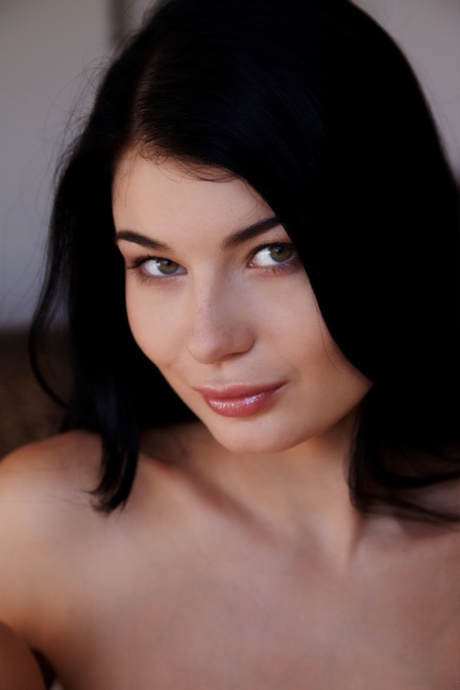 Glamorous Czech teen Lucy Li exposes her big tits and yummy holes in a solo