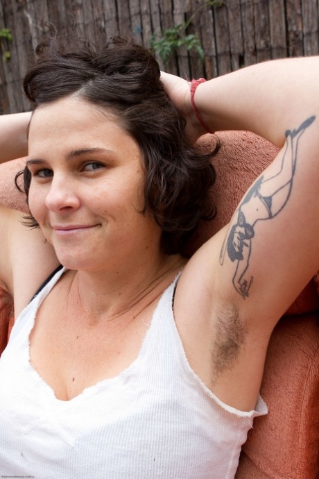 Sexy fatty Patience strips totally naked & spreads her hairy pussy up close