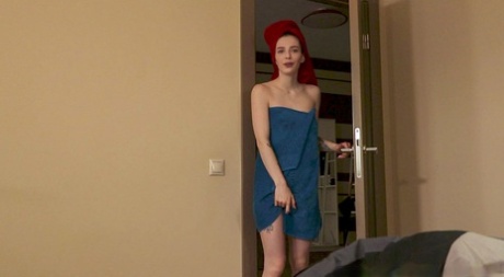Sexy amateur Reislin gives an arousing POV blowjob & takes a facial