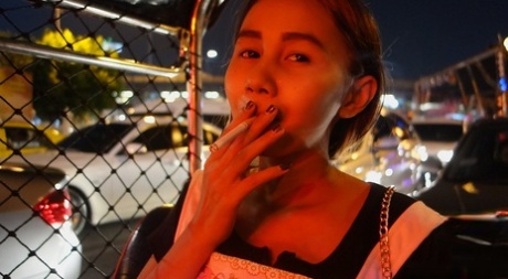 Asian amateur Puy M uncovers her petite body & spreads to take a hard cock