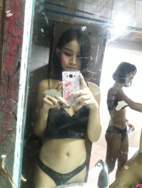 Sexy Asian shemale Nancy posing in various sexy outfits in her compilation