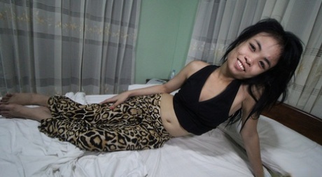 Naughty Thai beauty Missy flaunts her body and takes a boner in a missionary