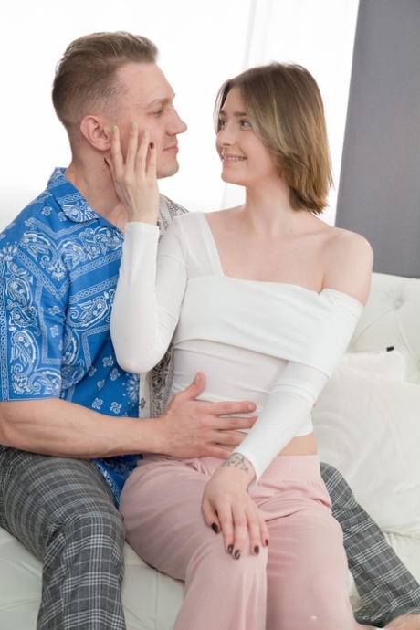 Pretty teen Funky Town enjoys hardcore anal & vaginal sex with a hung stud