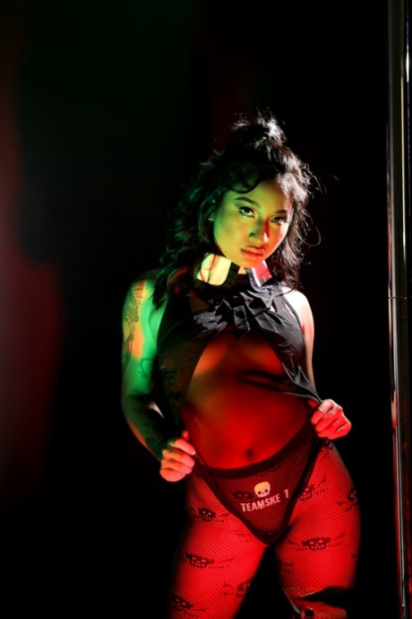 Pretty Asian babe Avery Black enjoys a big dick reverse cowgirl style